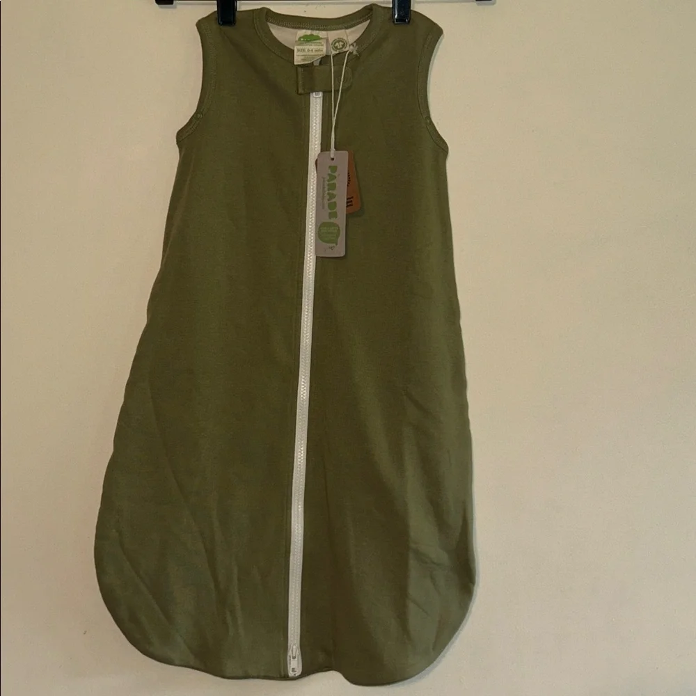 Parade Baby Organic Sleep Sack - Olive - NWT - 0-6 Months